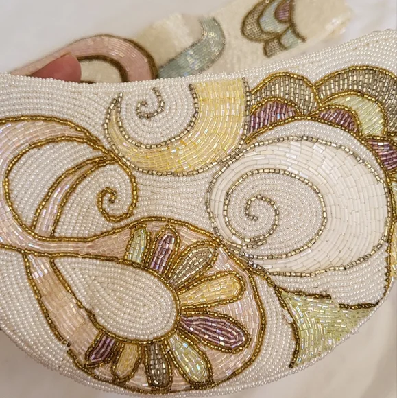 80s Beaded Belt and Purse